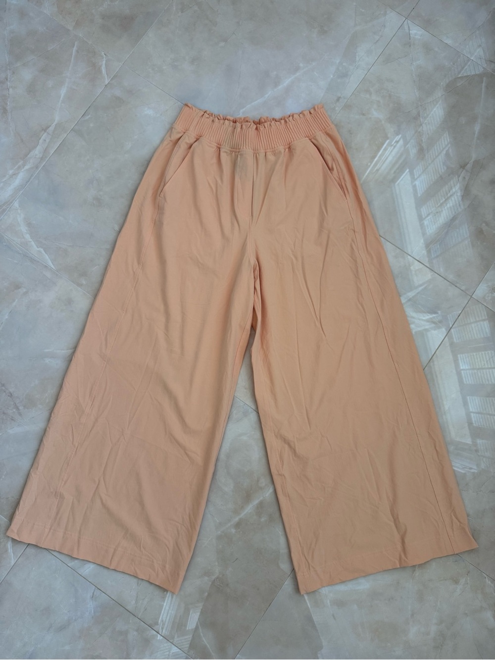 Lululemon peach wide leg pants